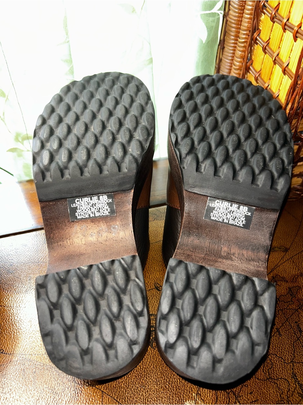 Steve Madden Brown & Black Patchwork Leather Clogs - Picture 12 of 15